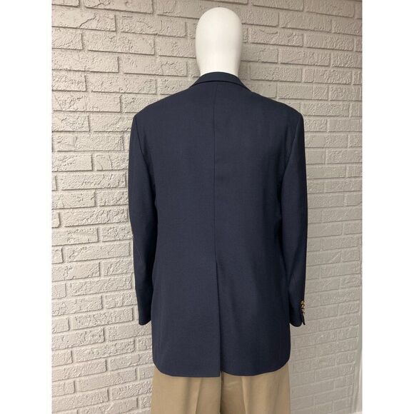 Haggar Clothing Co. Men Navy Sport Blazer Size 42L - Picture 2 of 13